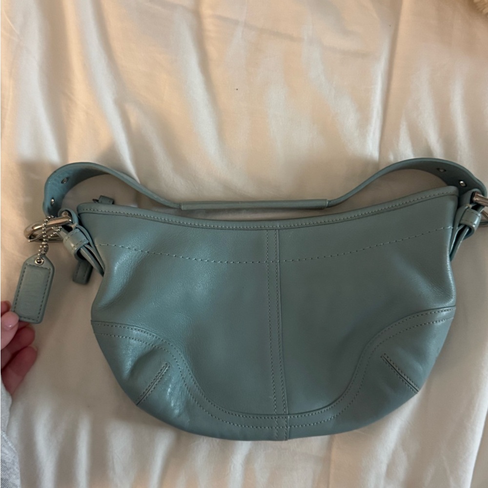 VINTAGE Baby Blue Coach SoHo Hobo